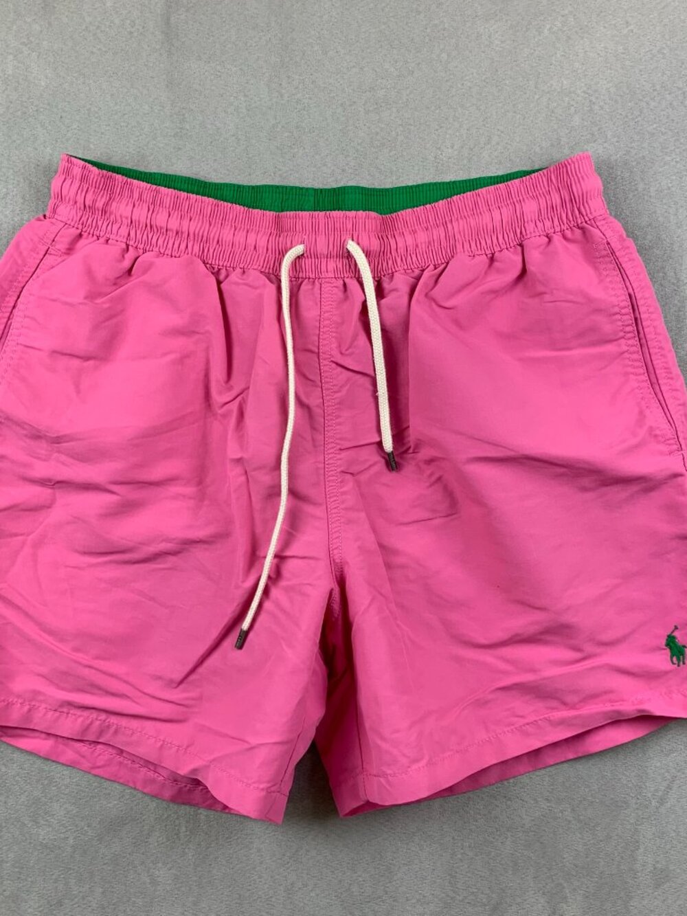 Ralph Lauren Polo Mens Traveler Classic Swim Trunk Large Pink Shorts Mesh Lined